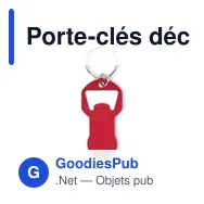 Porte-clés décapsuleur personnalisable en aluminium - CLAVEavec logo - Miniature 2