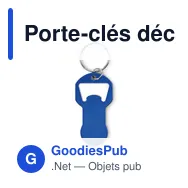 Porte-clés décapsuleur personnalisable en aluminium - CLAVEavec logo - Miniature 6