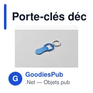 Porte-clés décapsuleur personnalisable en aluminium - CLAVEavec logo - Miniature 8