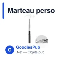 Marteau personnalisable CLAW IT avec logo - Outil 2en1 - Miniature 1