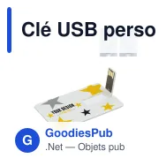 Clé USB personnalisable 16 Go format carte de crédit avec logo - Card - Miniature 1