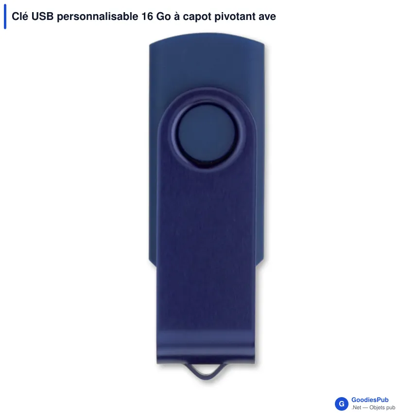 Clé USB personnalisable 16 Go à capot pivotant avec logo - Twister - Image 6