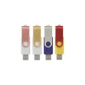 Variante Combinaison - Clé USB personnalisable 16 Go à capot pivotant avec logo - Twister