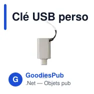 Clé USB personnalisable 64 Go avec logo - Marigold FWP225 - Miniature 1