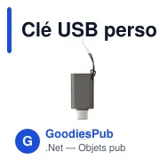 Clé USB personnalisable 64 Go avec logo - Marigold FWP225 - Miniature 3