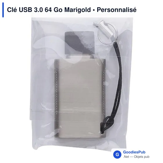 Clé USB personnalisable 64 Go avec logo - Marigold FWP225 - Image 4