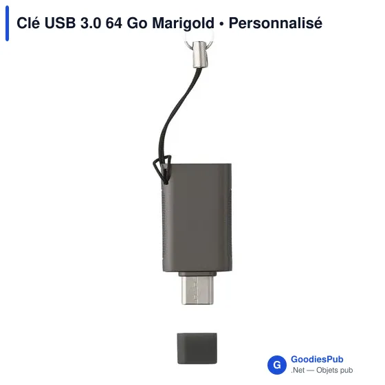 Clé USB personnalisable 64 Go avec logo - Marigold FWP225 - Image 5