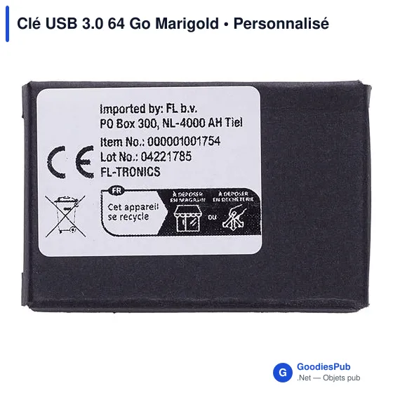 Clé USB personnalisable 64 Go avec logo - Marigold FWP225 - Image 7