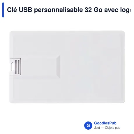 Clé USB personnalisable 32 Go avec logo pour entreprises