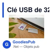 Clé USB personnalisable 32 Go avec logo pour entreprises - Miniature 5