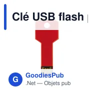 Clé USB flash personnalisable 8 Go en aluminium avec logo - Key - Miniature 5