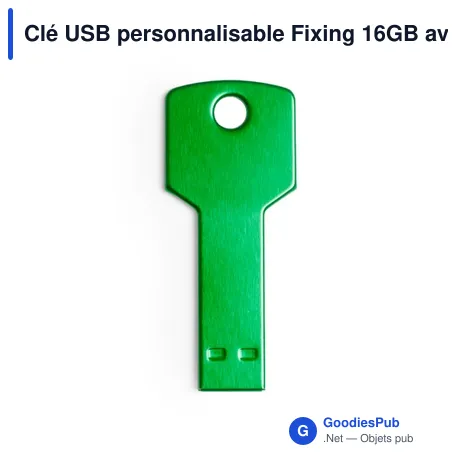 Clé USB personnalisable Fixing 16GB avec logo - Aluminium