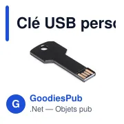 Clé USB personnalisable Fixing 16GB avec logo - Aluminium - Miniature 3