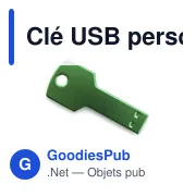 Clé USB personnalisable Fixing 16GB avec logo - Aluminium - Miniature 4
