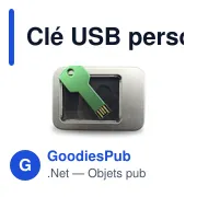 Clé USB personnalisable Fixing 16GB avec logo - Aluminium - Miniature 5