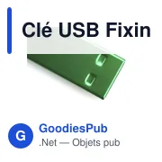 Clé USB personnalisable Fixing 16GB avec logo - Aluminium - Miniature 6