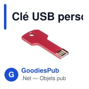 Clé USB personnalisable Fixing 16GB avec logo - Aluminium - Miniature 7
