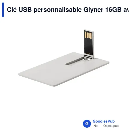 Clé USB personnalisable Glyner 16GB avec logo - Éco-friendly