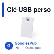 Clé USB personnalisable Milen 16Go avec logo - Miniature 1