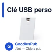Clé USB personnalisable Milen 16Go avec logo - Miniature 2