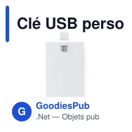 Clé USB personnalisable Milen 16Go avec logo - Miniature 3
