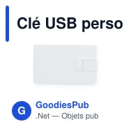 Clé USB personnalisable Milen 16Go avec logo - Miniature 4