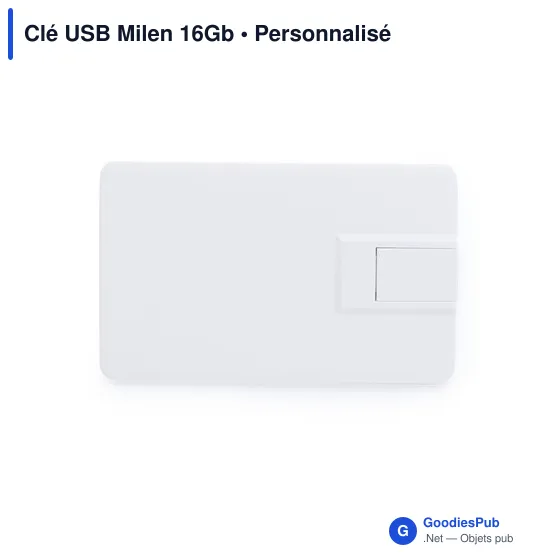Clé USB personnalisable Milen 16Go avec logo - Image 4