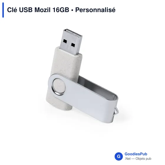Clé USB personnalisable Mozil 16GB avec logo - Image 2