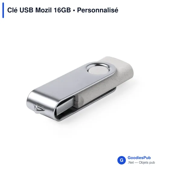 Clé USB personnalisable Mozil 16GB avec logo - Image 3
