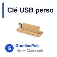 Clé USB personnalisable avec logo pour entreprises - 16 Go - Miniature 1