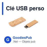 Clé USB personnalisable avec logo pour entreprises - 16 Go - Miniature 3