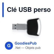 Clé USB personnalisable avec logo pour entreprises - 16 Go - Miniature 4