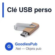 Clé USB personnalisable avec logo pour entreprises - 16 Go - Miniature 1