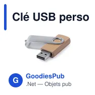 Clé USB personnalisable avec logo pour entreprises - 16 Go - Miniature 4