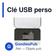 Clé USB personnalisable 64 Go Dorian avec logo - Miniature 3
