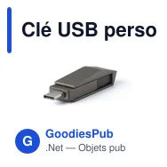 Clé USB personnalisable 64 Go Dorian avec logo - Miniature 8