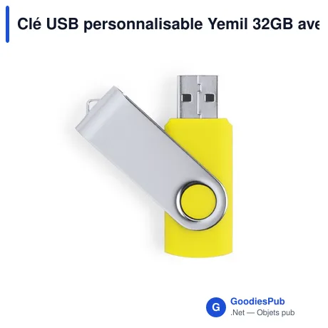 Clé USB personnalisable Yemil 32GB avec logo
