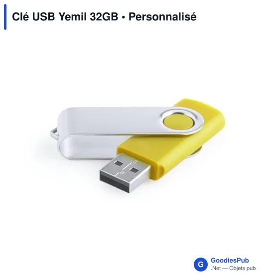 Clé USB personnalisable Yemil 32GB avec logo - Image 2