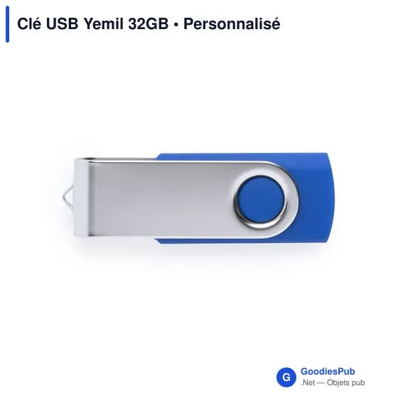 Clé USB personnalisable Yemil 32GB avec logo - Image 12