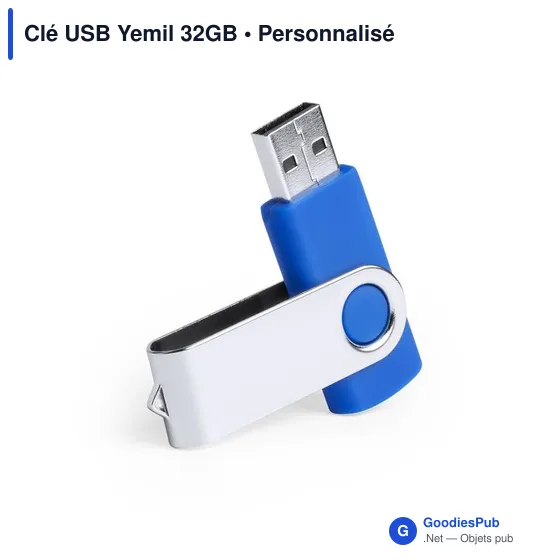 Clé USB personnalisable Yemil 32GB avec logo - Image 3