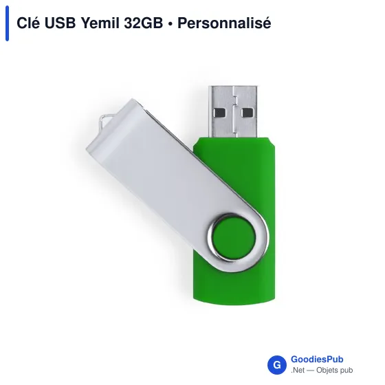 Clé USB personnalisable Yemil 32GB avec logo - Image 5