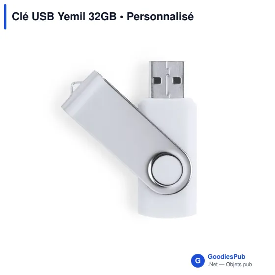 Clé USB personnalisable Yemil 32GB avec logo - Image 9