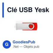 Clé USB Yeskal 8GB - Miniature 1