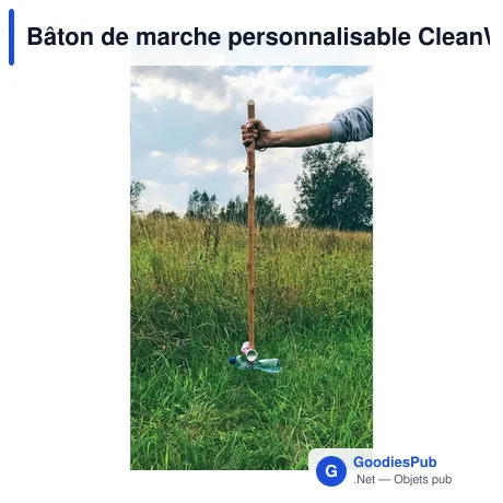 Bâton de marche personnalisable CleanWalk avec logo