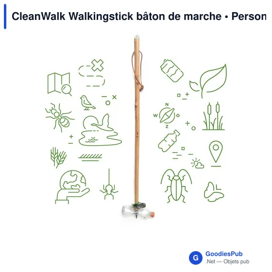 Bâton de marche personnalisable CleanWalk avec logo - Image 11