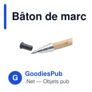 Bâton de marche personnalisable CleanWalk avec logo - Miniature 5