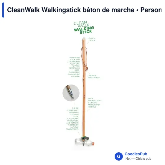 Bâton de marche personnalisable CleanWalk avec logo - Image 10