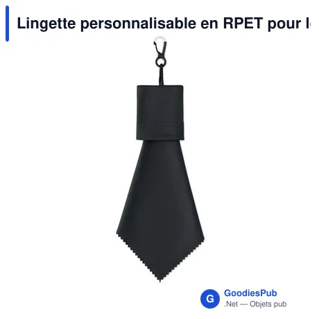 Lingette personnalisable en RPET pour logo - CLEAR