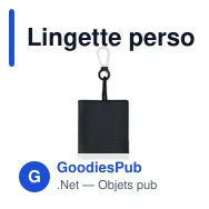 Lingette personnalisable en RPET pour logo - CLEAR - Miniature 2