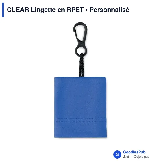 Lingette personnalisable en RPET pour logo - CLEAR - Image 12